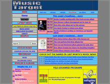 Tablet Screenshot of musictarget.com